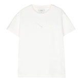 Fendi T-Shirt Girocollo Tinta Unita con Stampa per Bambino JUI157 BIANCO FENDI 