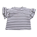 Vicolo T-Shirt Girocollo Fantasia A Righe per Bambina 3146F00364 BIANCO VICOLO 