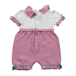 Colori Chiari Pagliaccetto Mezza Manica Bicolore per Neonata FF645968 BIANCO/ROSA COLORI CHIARI 