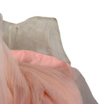 Fun & Fun Abito Giromanica tinta unita con Tulle Rosa per Bambina FNCBDR14035 ROSA FUN & FUN 