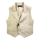 Emanuel Pris Gilet Tinta Unita Con Bottoni  Beige Per Neonato