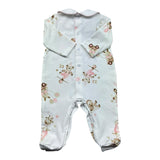 Le Bebe Tutina Manica Lunga Tinta Unita con Stampe per Neonata LBG6262 BIANCO LE BEBE 