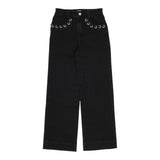 MICHAEL KORS jeans tinta unita con girovita regolabile Nero per Bambina R30182 NERO MICHAEL KORS 