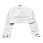 Please Giubbino In Denim Tinta Unita per Bambina JB18132G73X BIANCO PLEASE 