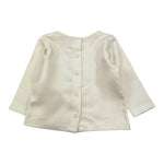 YATSI BABY completo 3pz pantalone-shirt-giubbino tinta unita con cappuccio bottoni e stampa Panna per Neonato 24431550 PANNA YATSI BABY 