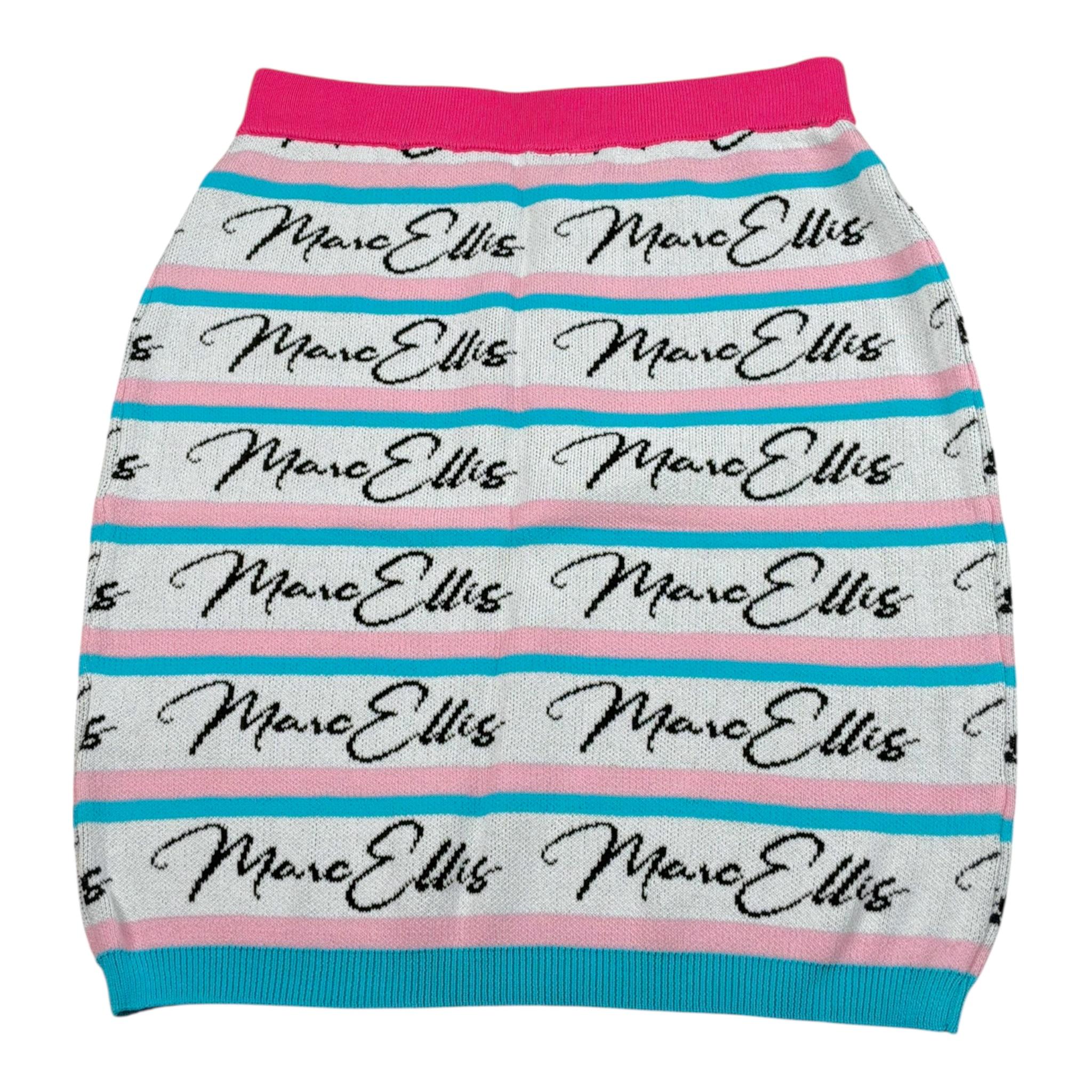 Marc Ellis Gonna Tinta Unita con Stampa per Bambina JMJSK01202 BIANCO MARC ELLIS 