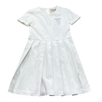 Trussardi Abito Mezza Manica Tinta Unita per Bambina TGP26059VE BIANCO TRUSSARDI 