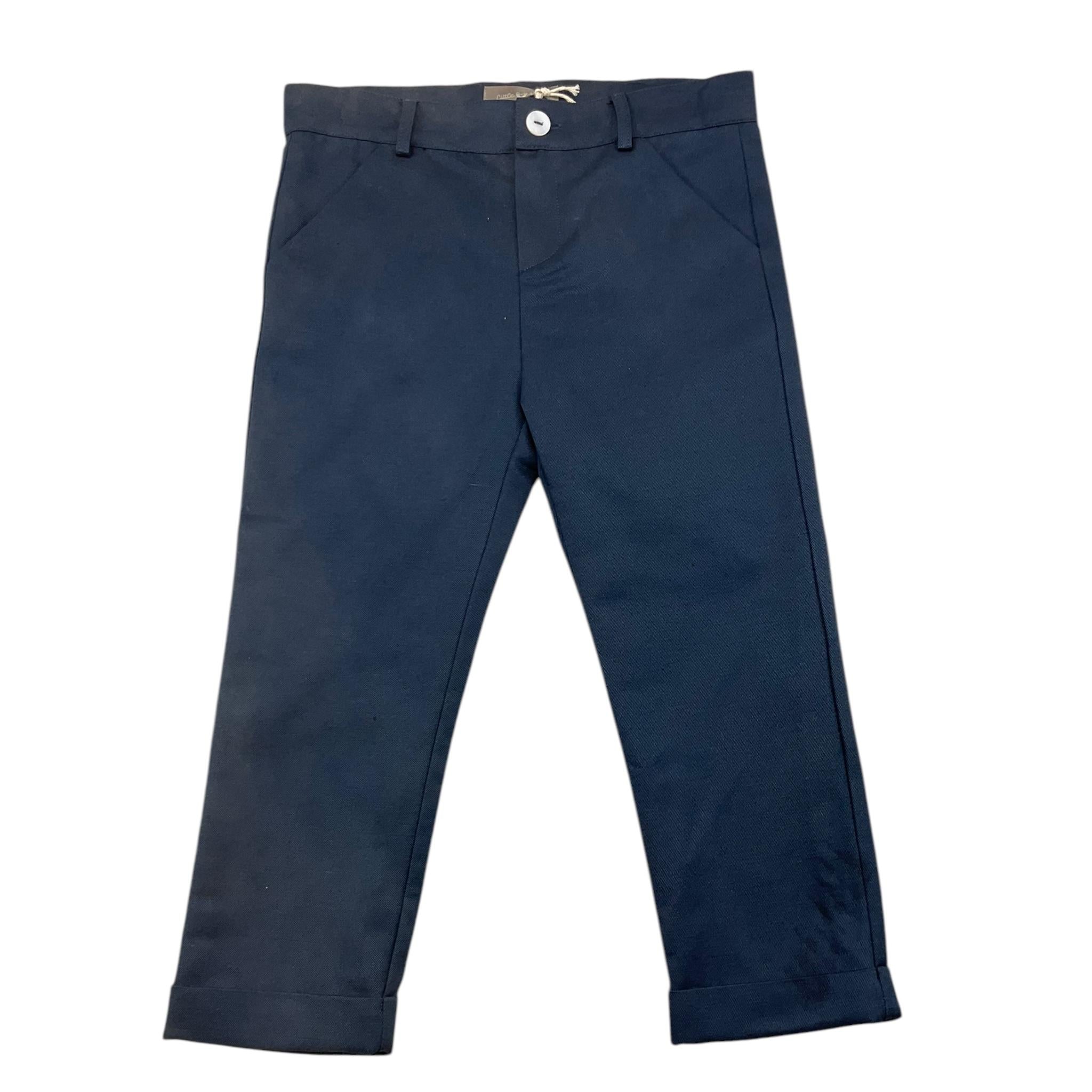 LITTLE BEAR pantalone tinta unita con girovita regolabile Blu per Neonato 7217 BLU LITTLE BEAR 