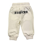 JOHN RICHMOND pantalone tuta tinta unita con stampa in contrasto Panna per Neonato RIA25107PA PANNA JOHN RICHMOND 