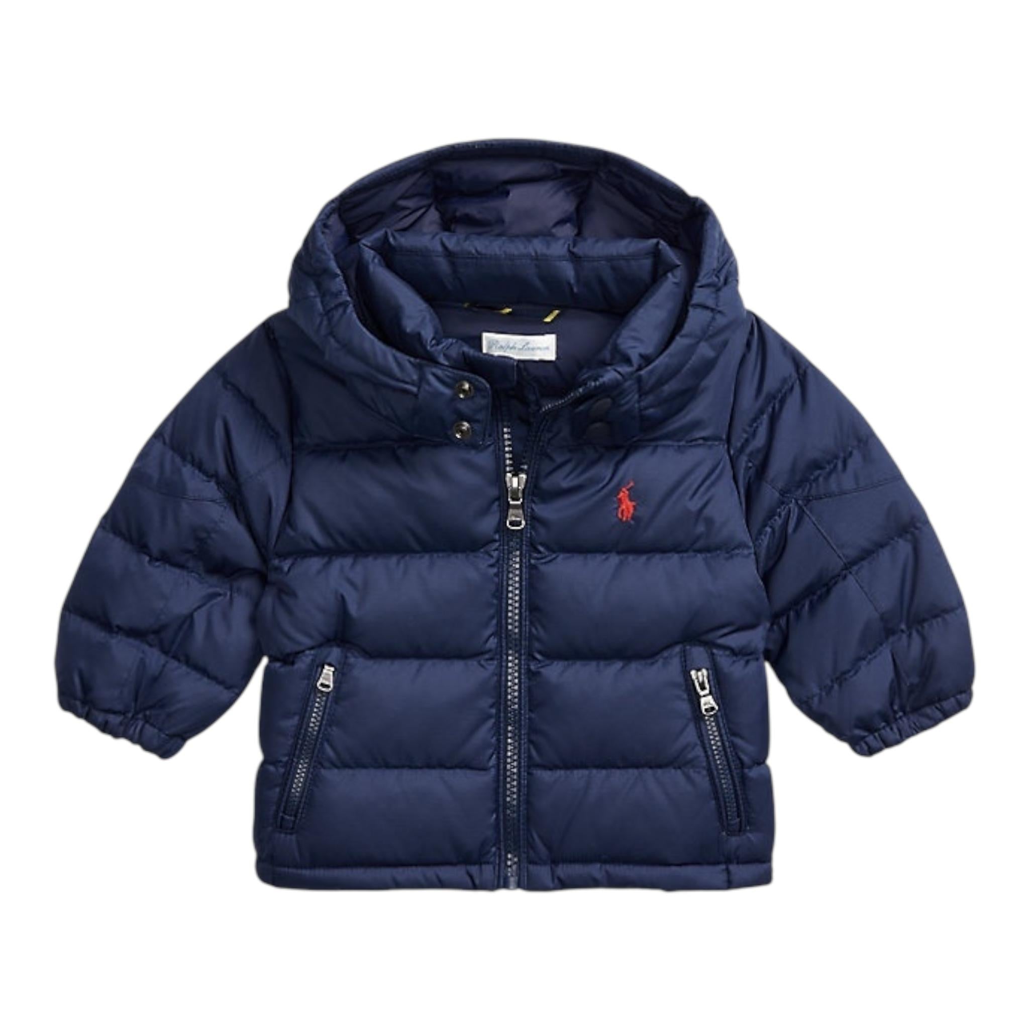 RALPH LAUREN giubbino tinta unita con cappuccio Blu per Bambino 323940328002 BLU RALPH LAUREN 