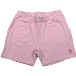 U.S. Polo Assn Short Tinta Unita con Logo per Bambina US41631 ROSA U.S. POLO ASSN 