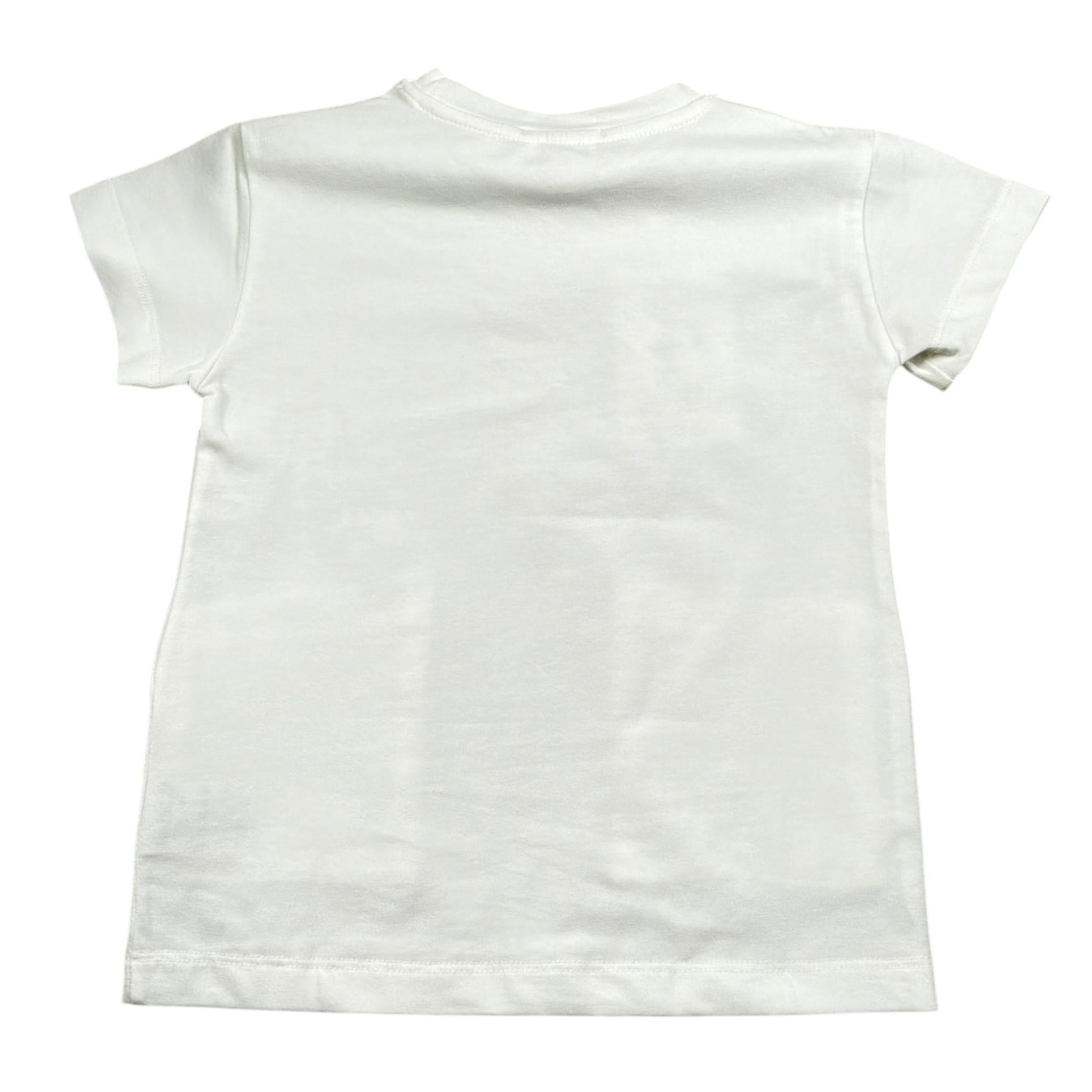 Lalalu' T-Shirt Girocollo tinta unita Bianco per Bambino TSL50PBX BIANCO LALALU' 