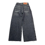 DOU DOU jeans tinta unita con girovita regolabile modello palazzo Nero per Bambina DV6P50XX NERO DOU DOU 
