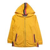 Name.It Felpa Con Zip E Cappuccio Tinta Unita Giallo Per Neonata