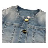 M+E' Giubbino In Denim Tinta Unita per Neonata UE1702 AZZURRO M+E' 