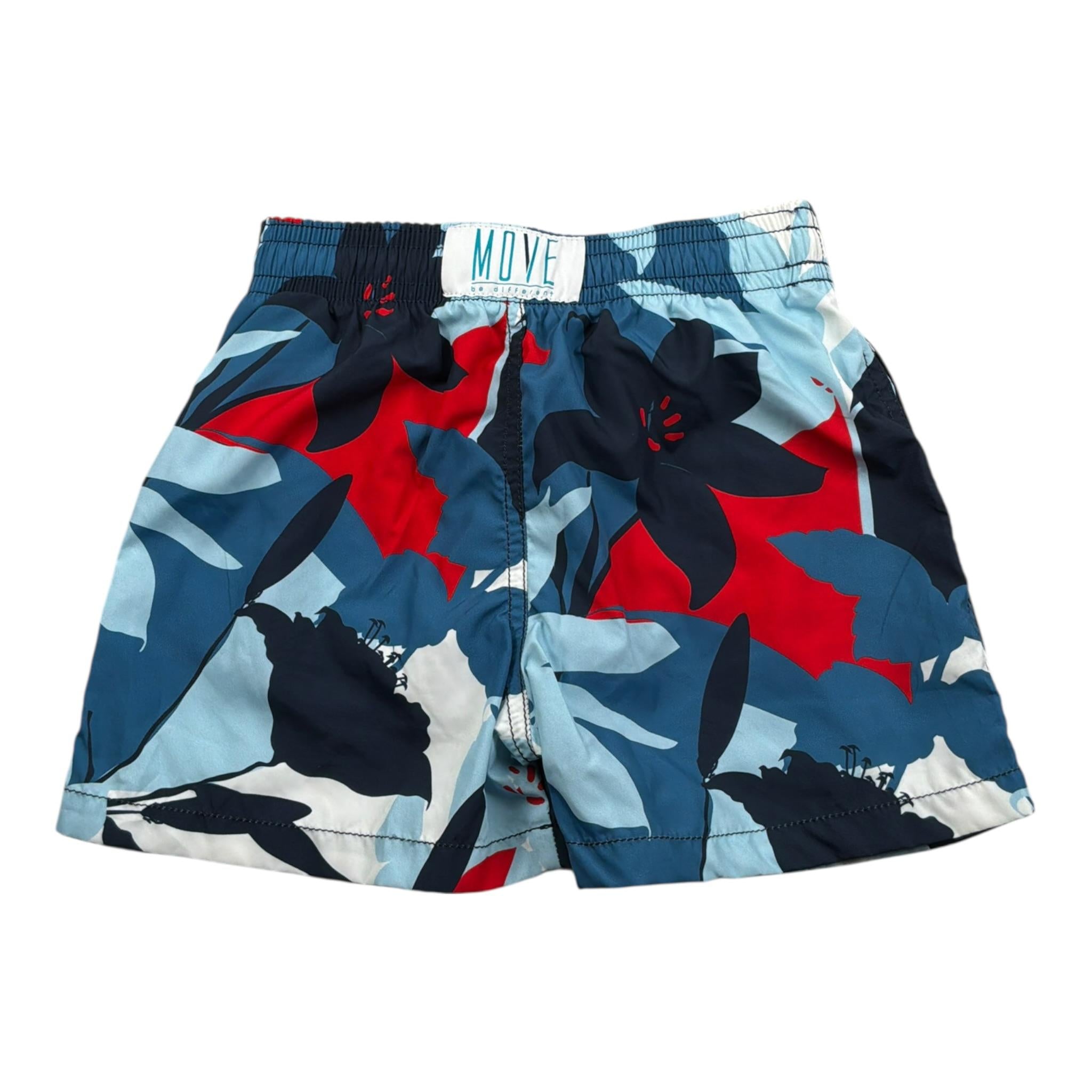 Move Costume Modello Bermuda tinta unita con Fantasia Azzurro per Bambino 00787 AZZURRO MOVE 