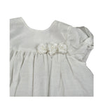 Chicchi Volanti Abito Mezza Manica tinta unita Bianco per Bambina CTW04 BIANCO CHICCHI VOLANTI 
