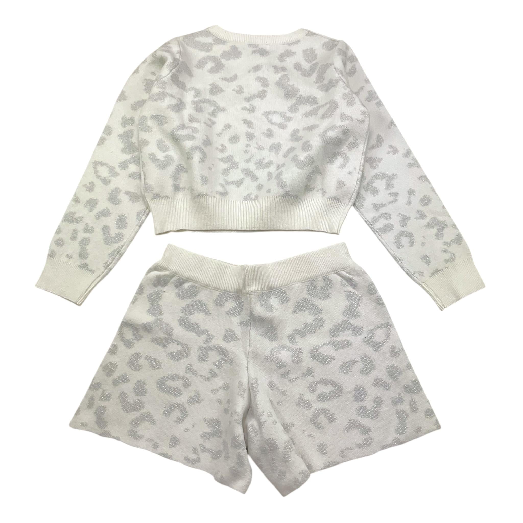 FUN & FUN completo 2pz maglia-short tinta unita con fantasia maculata Bianco per Bambina FCBSW00135XX BIANCO FUN & FUN 