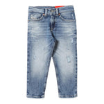 Diesel Jeans Tinta Unita con Girovita Regolabile per Bambino J00805X AZZURRO DIESEL 