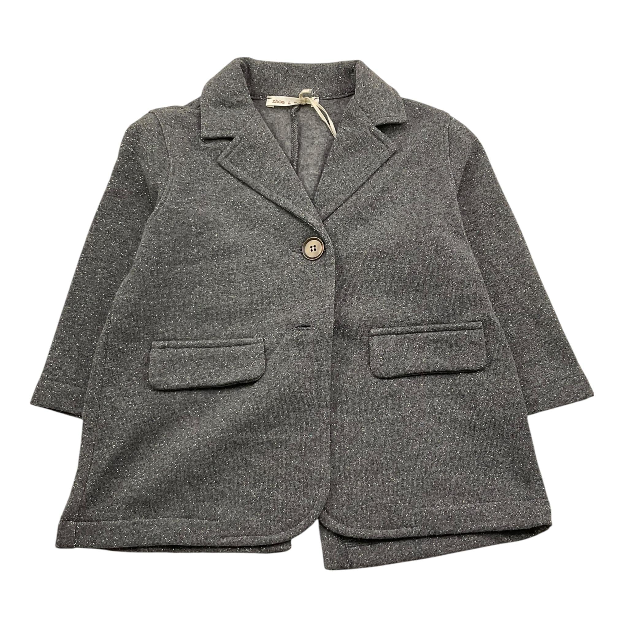 ZHOE & TOBIAH giacca tinta unita con bottoni Grigio per Bambina LLE1X GRIGIO ZHOE & TOBIAH 