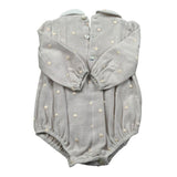 Paz Rodriguez Pagliaccetto Manica Lunga Tinta Unita per Neonata 00515092 BIEGE PAZ RODRIGUEZ 