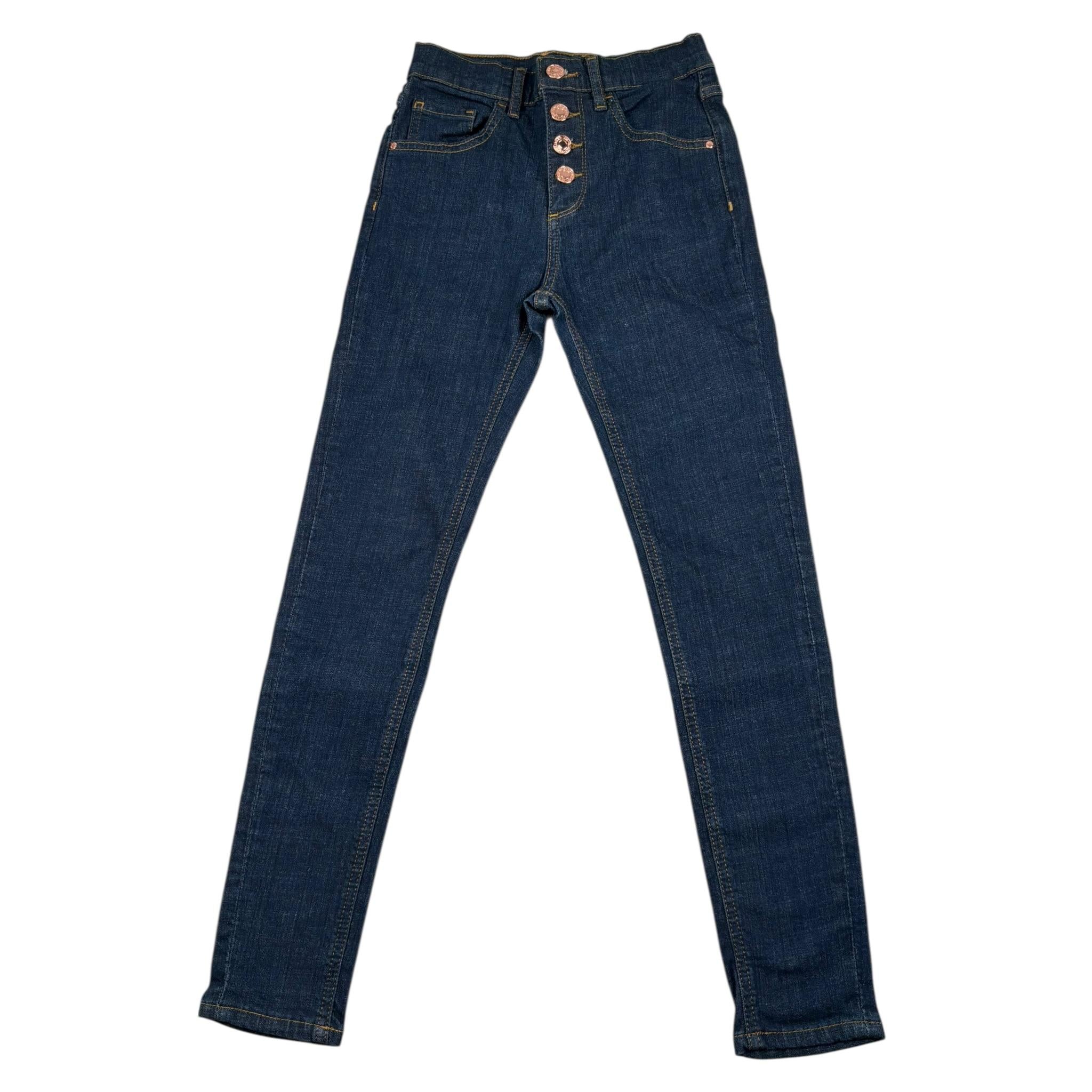 Guess Jeans Tinta Unita con Bottoni per Bambina J3YA04D52Z0 BLU GUESS 