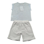Lalalu' Completo 2 Pezzi Camicia-Bermuda per Neonato CCTL01G BIANCO/BEIGE LALALU' 