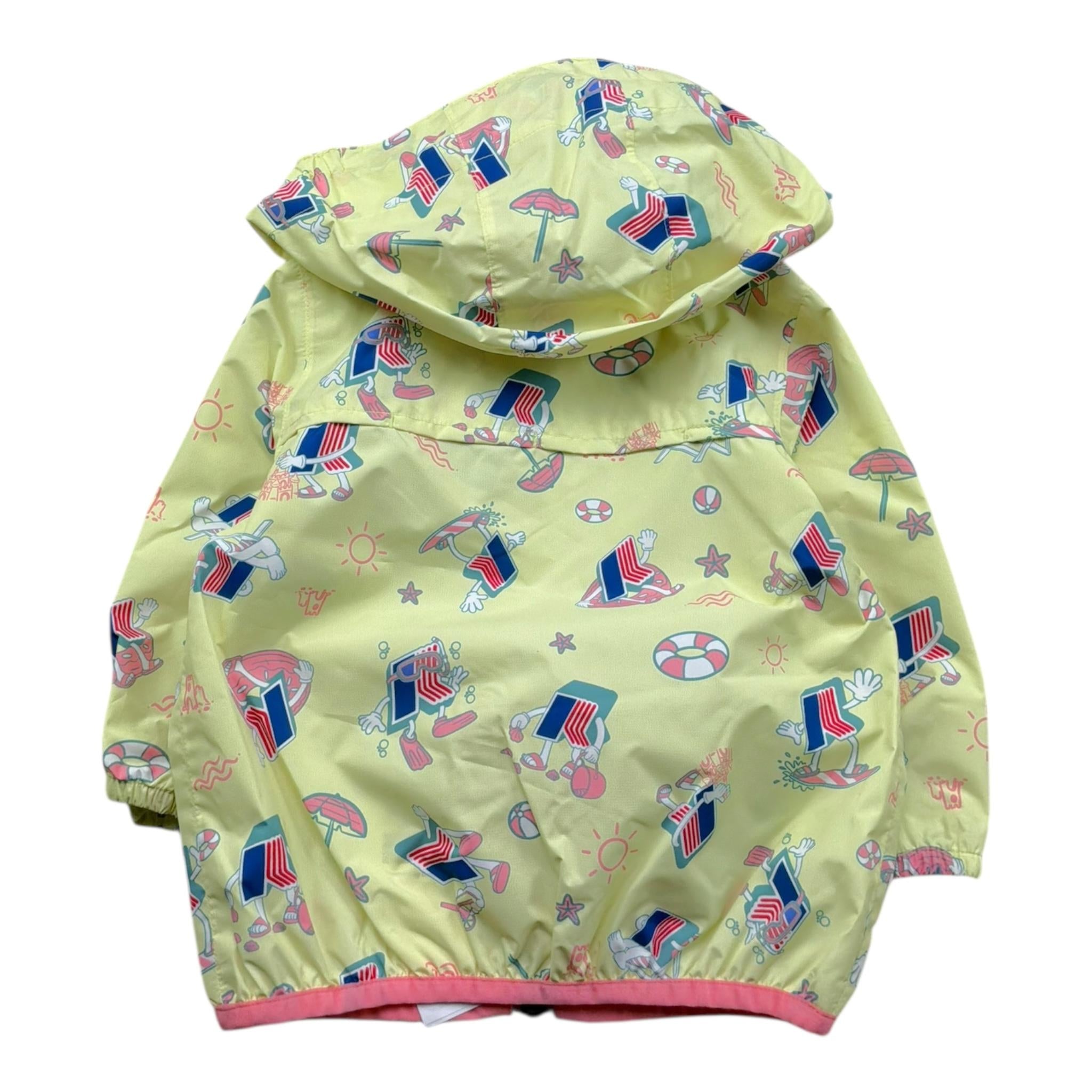 K-Way Giubbino Tinta Unita con Zip E Cappuccio per Neonato K2137XWXX GIALLO K-WAY 