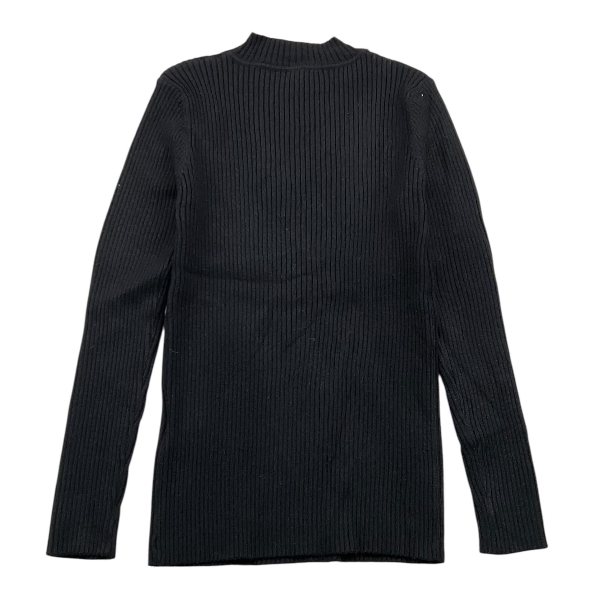 SMILE YES maglia tinta unita mezzo collo a costine Nero per Bambina BA903 NERO SMILE YES 