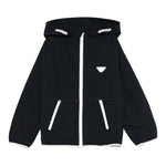 Emporio Armani Giubbino Tinta Unita con Cappuccio per Bambino EB000097 BLU EMPORIO ARMANI 