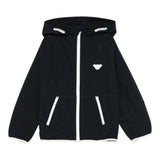 Emporio Armani Giubbino Tinta Unita con Cappuccio per Bambino EB000097 BLU EMPORIO ARMANI 