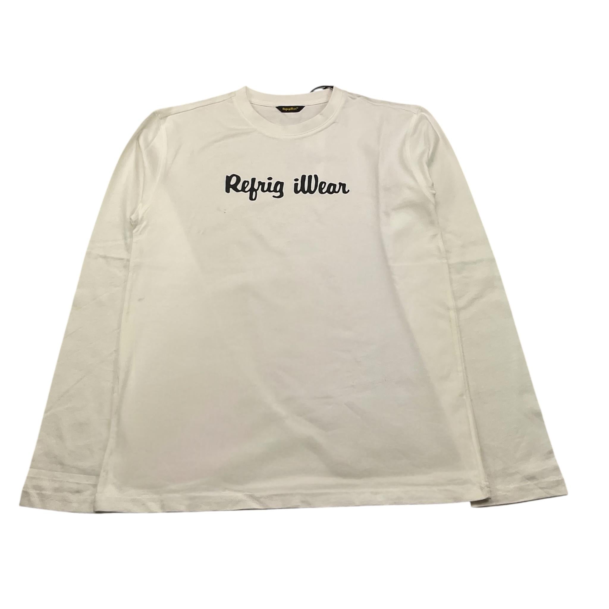 REFRIGUE shirt girocollo tinta unita con stampa Bianco per Bambino RW782X BIANCO REFRIGUE 