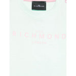 John Richmond T-Shirt Girocollo Tinta Unita con Stampa per Neonata RIP25002TSXXXX VERDE ACQUA JOHN RICHMOND 