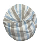 Ninnaoh Cappello Tinta Unita con Fantasia A Righe per Neonato E25CA208 BIANCO NINNAOH 