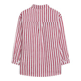 Dou Dou Camicia Tinta Unita con Fantasia A Righe per Bambina DW5P30X BIANCO DOU DOU 