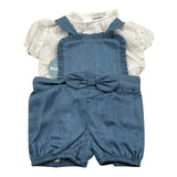 Juliana Completo 2 Pezzi Camicia-Salopettr per Neonata 25104 BLU JULIANA 