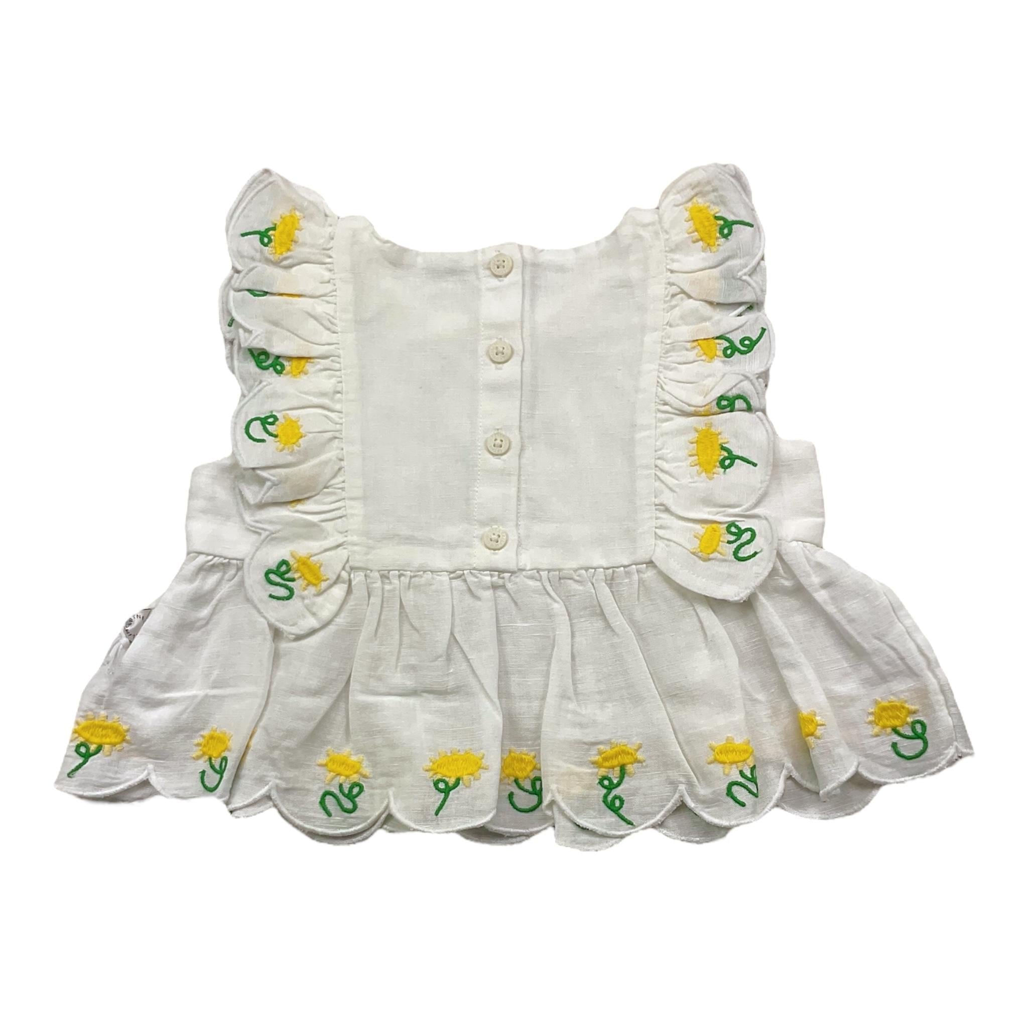 Stella Mccartney Camicia Giromanica Tinta Unita con Stampa per Neonata TU5A31N BIANCO STELLA McCARTNEY 