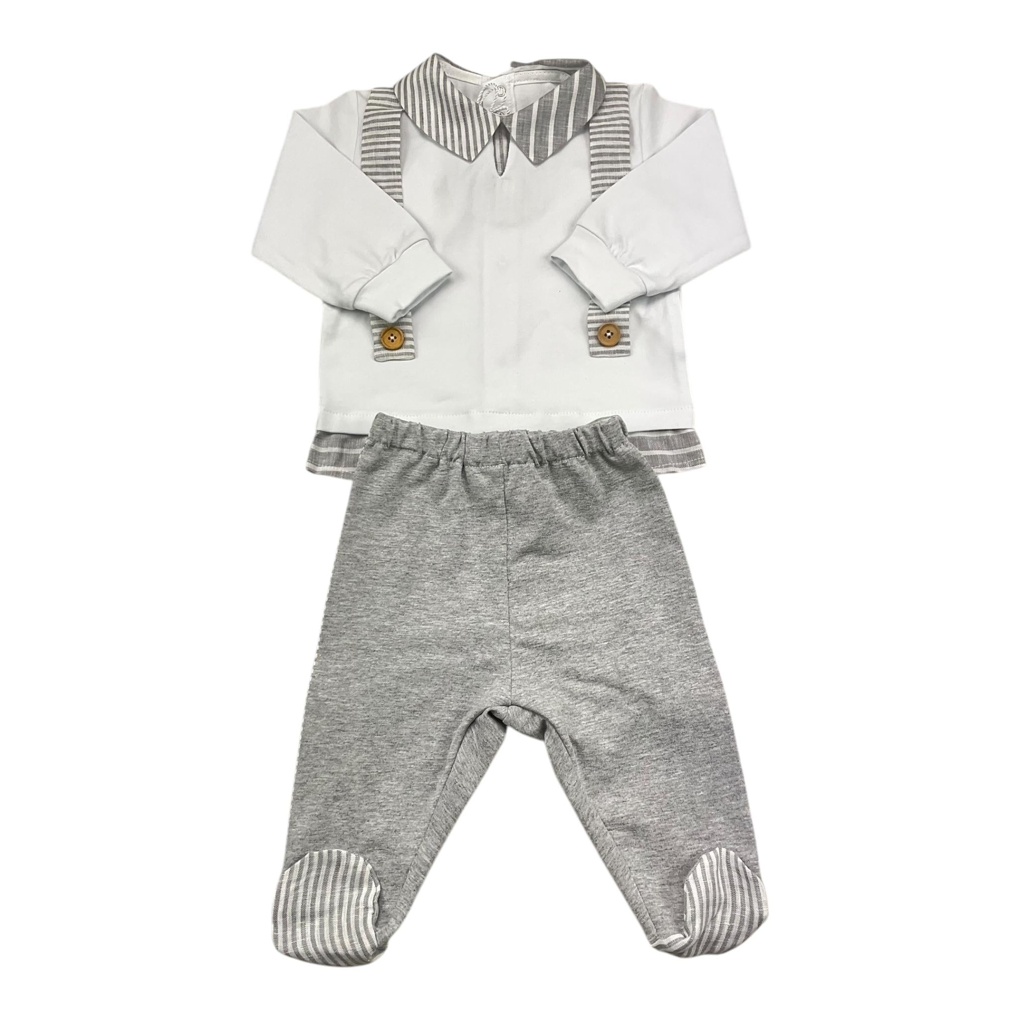 LA SARTORIA DEI PICCOLI LS913BIANCO/GRIGIO