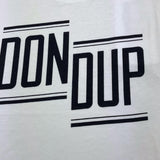 Dondup T-Shirt Girocollo Tinta Unita con Stampa per Bambina DMTS042 BIANCO DONDUP 