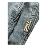 Liu Jo Pantalone Modello Palazzo Tinta Unita In Denim per Bambina GA5104X BLU LIU JO 