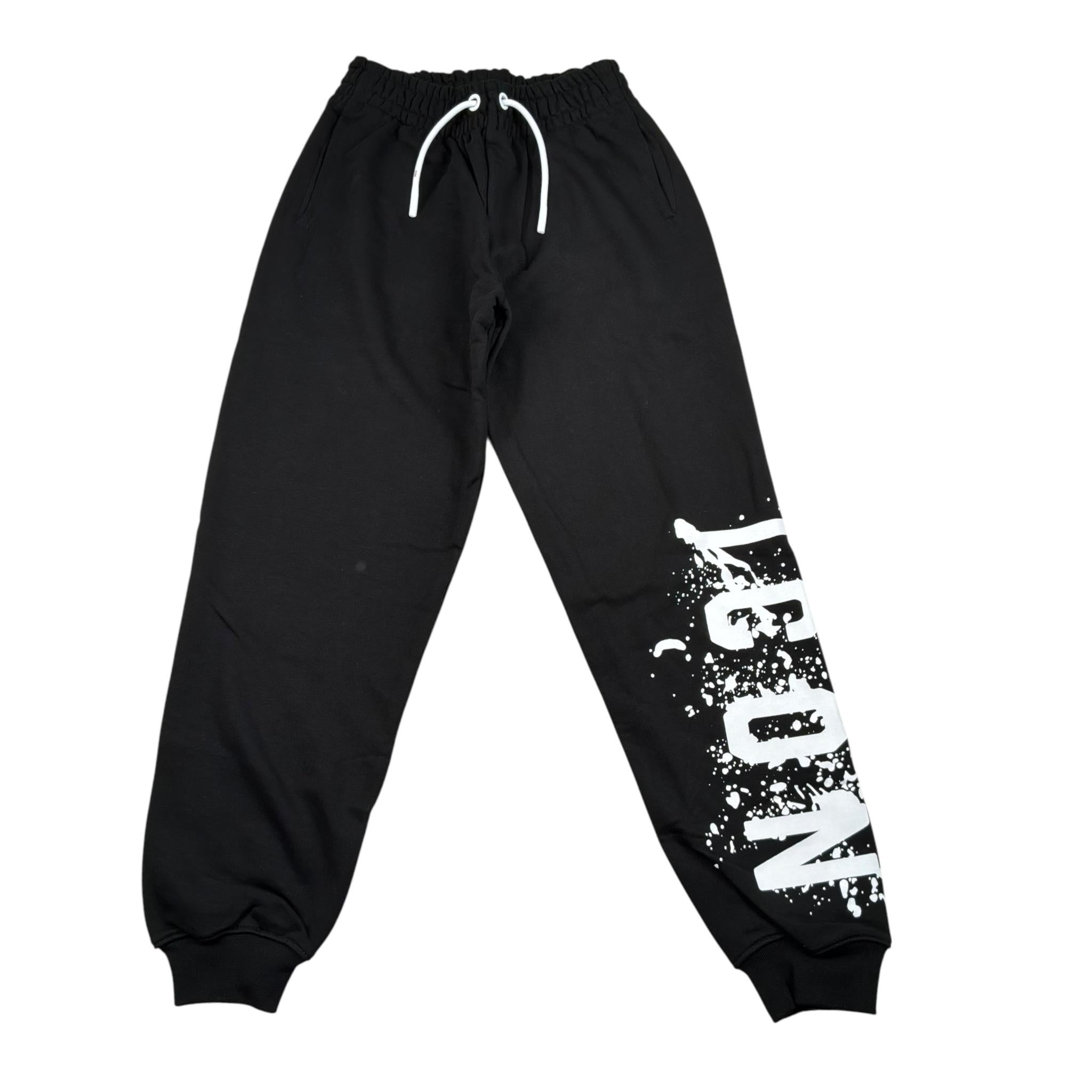 Icon Pantalone Tuta Tinta Unita con Logo per Bambino IBSP00521 NERO ICON 