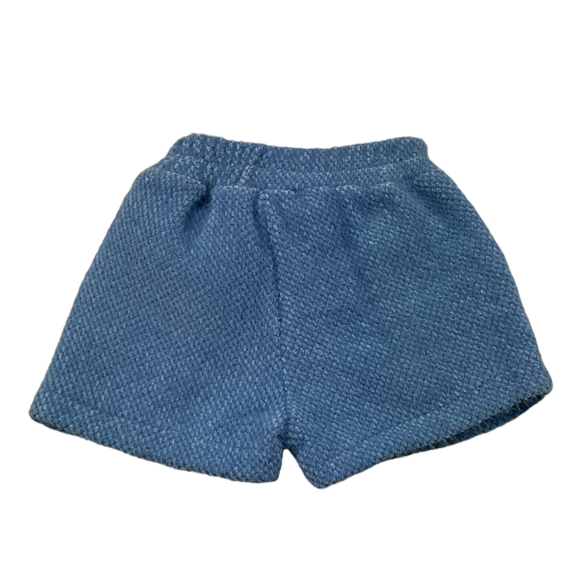 JANICE short tinta unita Azzurro per Neonata JN666N AZZURRO JANICE 