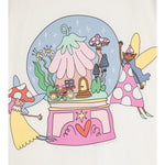 Stella Mccartney T-Shirt Girocollo Tinta Unita con Stampa per Neonata TW8A41N BIANCO STELLA McCARTNEY 