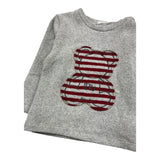 LE BEBE' maglia girocollo tinta unita con orso Grigio per Neonato LBB5164 GRIGIO LE BEBE' 