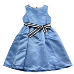 Trussardi Abito Mezza Manica Tinta Unita per Bambina TGP26049VE AZZURRO TRUSSARDI 