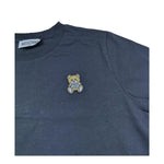 Moschino T-Shirt Girocollo Tinta Unita con Logo per Bambino HUM05E NERO MOSCHINO 