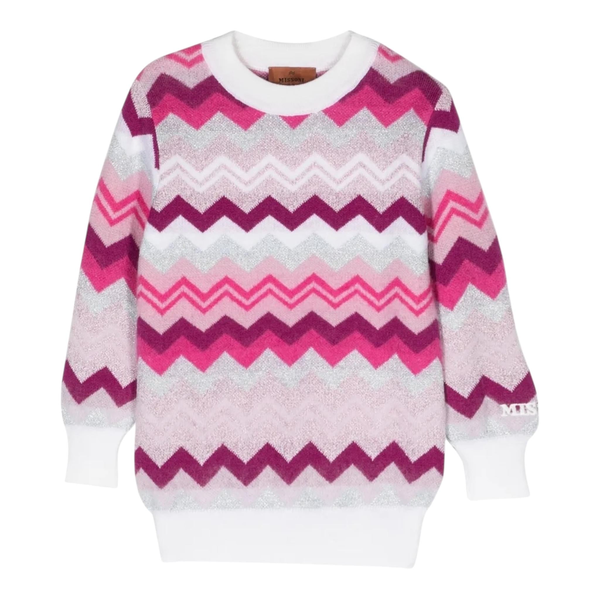 MISSONI maglia girocollo con fantasia astratta Multicolor per Bambina MT9A10 MULTICOLOR MISSONI 