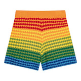 N°21 Short In Maglia Stampa Fantasia Multicolor Per Bambina