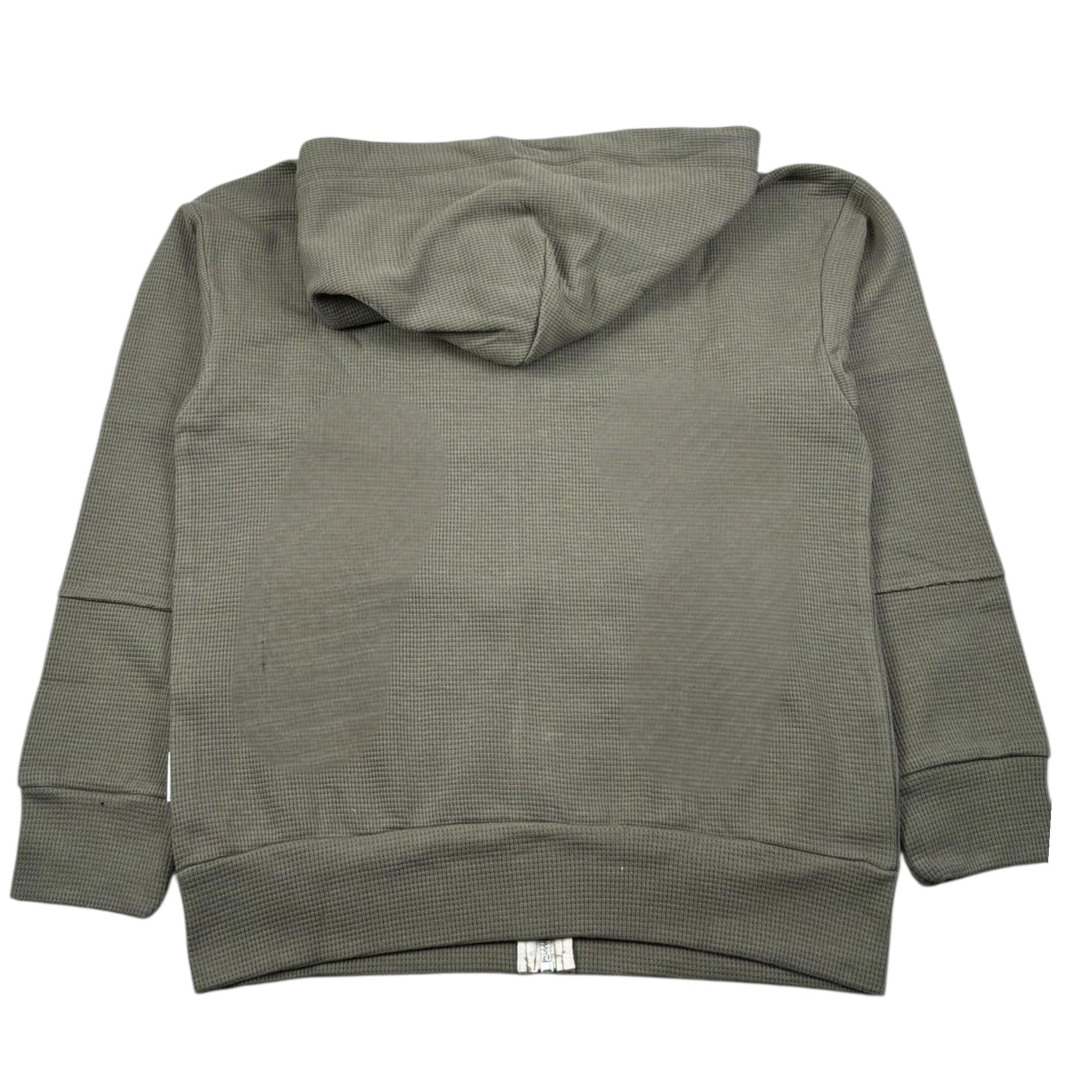 Please Felpa con Zip E Cappuccio Tinta Unita per Bambino LK07030B75 VERDE PLEASE 