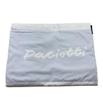 CESARE PACIOTTI coperta tinta unita con logo e profili in contrasto Bianco per Neonato COP5301N BIANCO CESARE PACIOTTI 
